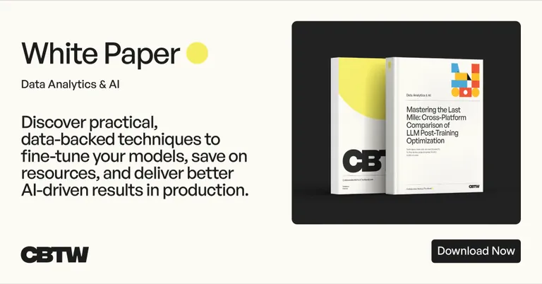 LinkedIn Banner White Paper CBTW LLM post-Training Optimization