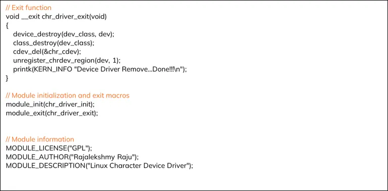 Linux Character Device Driver – Code Implementation