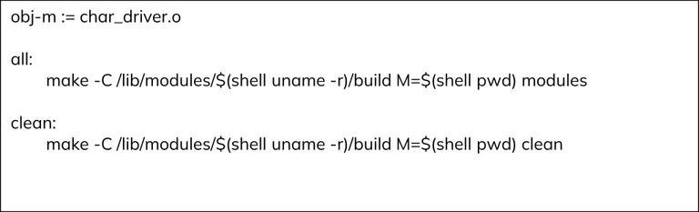 Makefile for Building the Linux Kernel Module